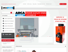 Tablet Screenshot of centrale-arca.com.ro